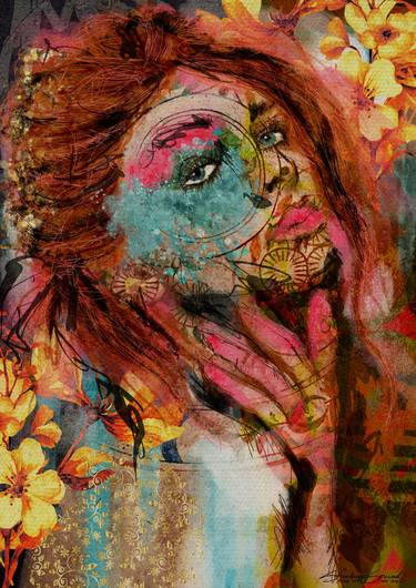 Print of Expressionism Portrait Digital by Jayne Lea