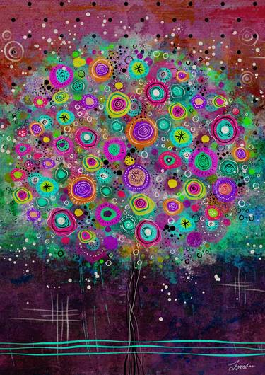 Print of Abstract Nature Digital by Jayne Lea