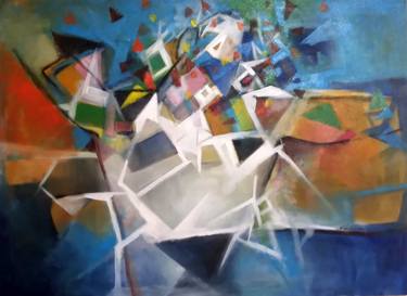 Original Impressionism Abstract Paintings by Thejana Roshan Kumara
