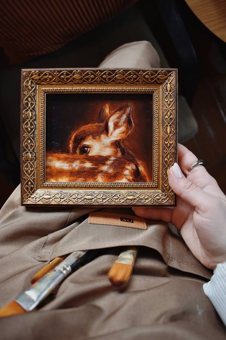 Original Illustration Animal Painting by Anastasia Khudyakova