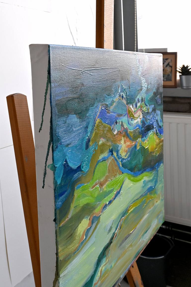 Original Abstract Painting by Asta Kulikauskaitė