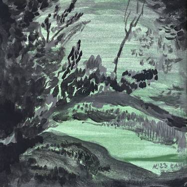 Print of Landscape Paintings by Asta Kulikauskaitė