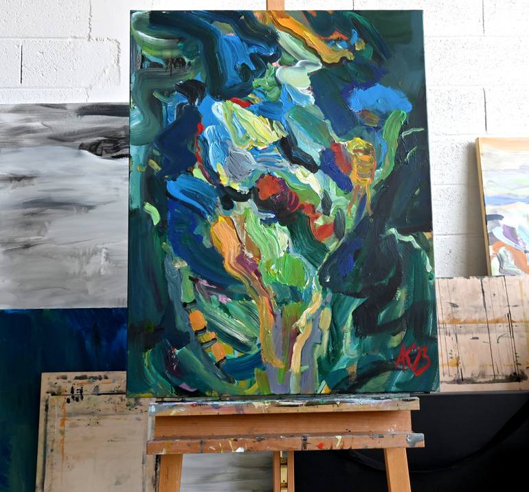 Original Abstract Painting by Asta Kulikauskaitė