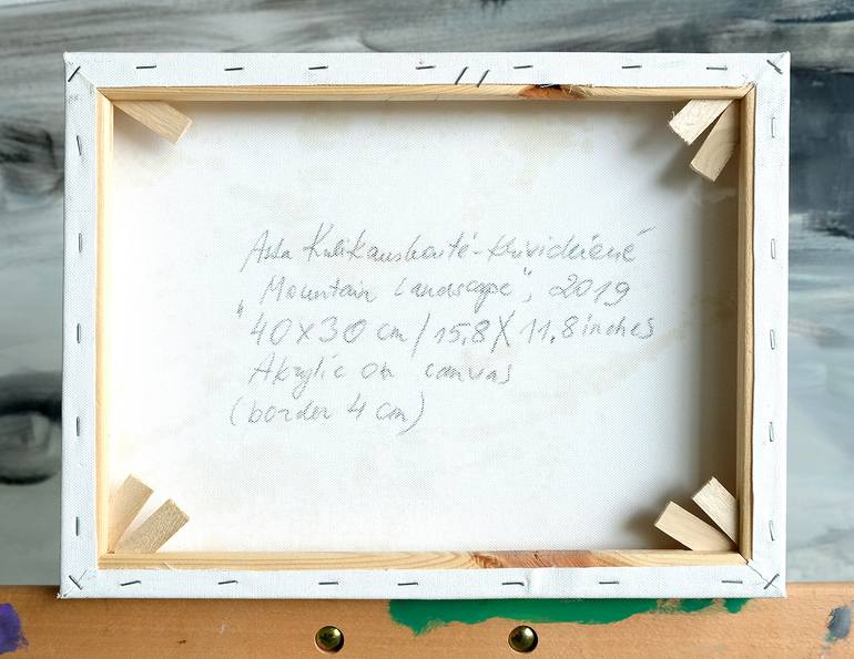 Original Abstract Expressionism Landscape Painting by Asta Kulikauskaitė