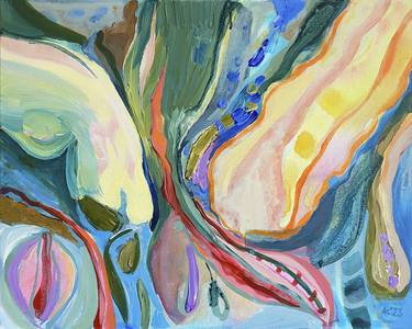 Print of Abstract Expressionism Botanic Paintings by Asta Kulikauskaitė