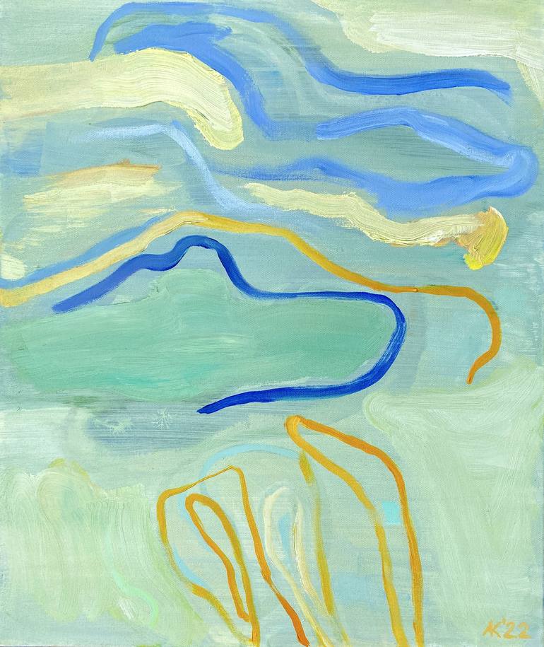 Print of Abstract Expressionism Abstract Paintings by Asta Kulikauskaitė