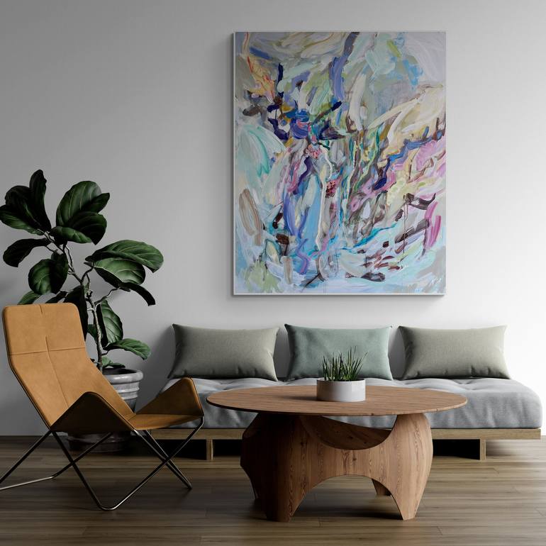 Original Abstract Expressionism Abstract Painting by Asta Kulikauskaitė