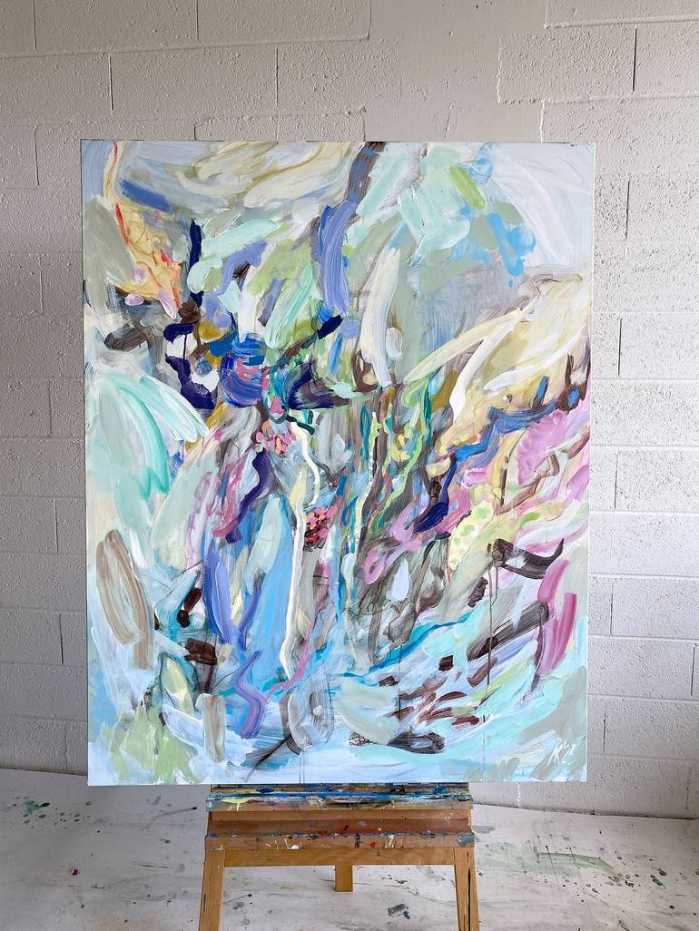 Original Abstract Painting by Asta Kulikauskaitė