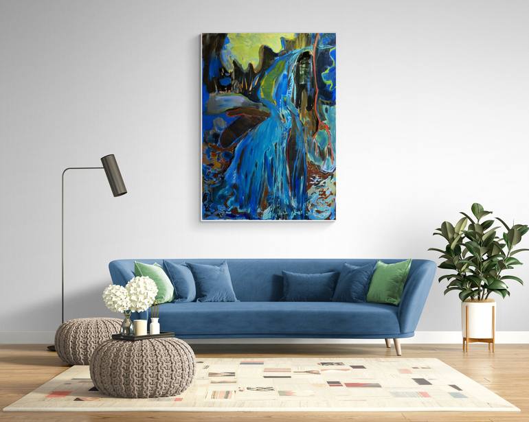 Original Abstract Expressionism Abstract Painting by Asta Kulikauskaitė