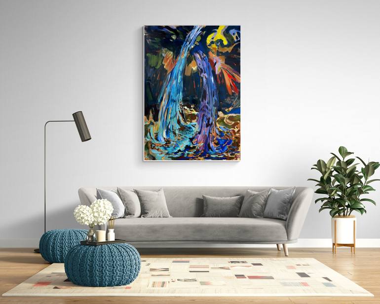 Original Abstract Expressionism Abstract Painting by Asta Kulikauskaitė