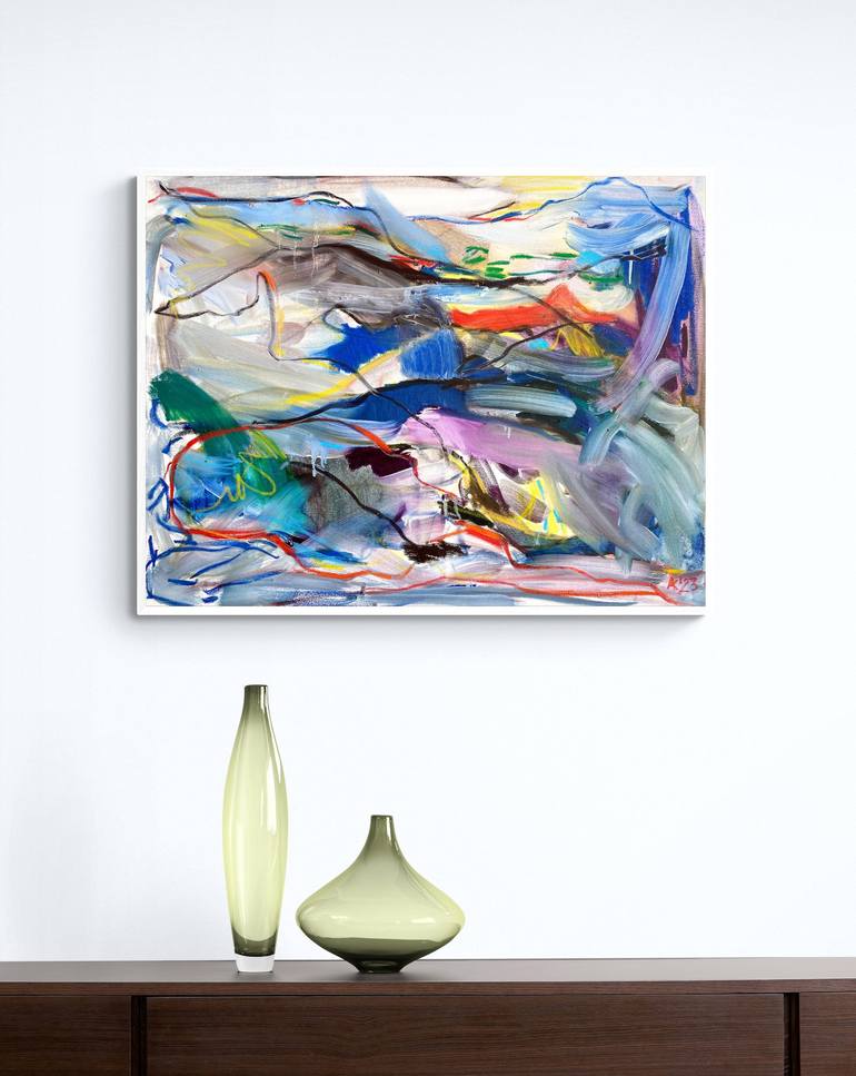 Original Abstract Painting by Asta Kulikauskaitė