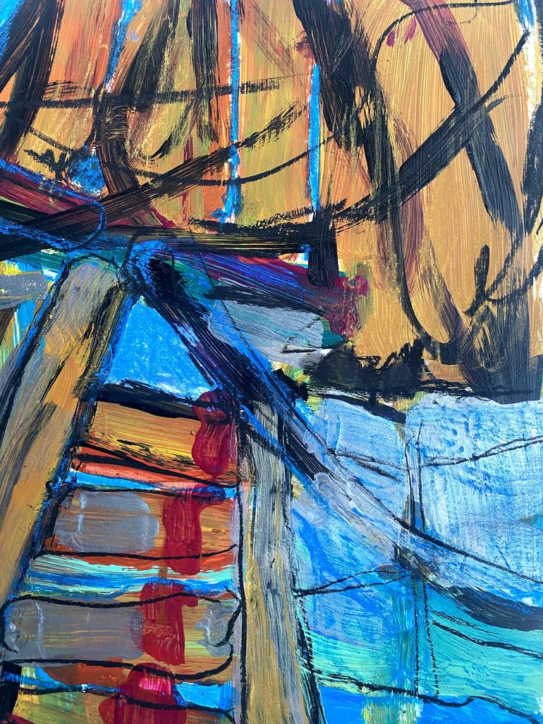 Original Abstract Painting by Asta Kulikauskaitė