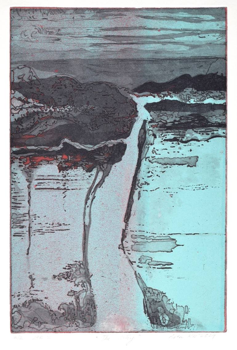 Original Landscape Printmaking by Asta Kulikauskaitė