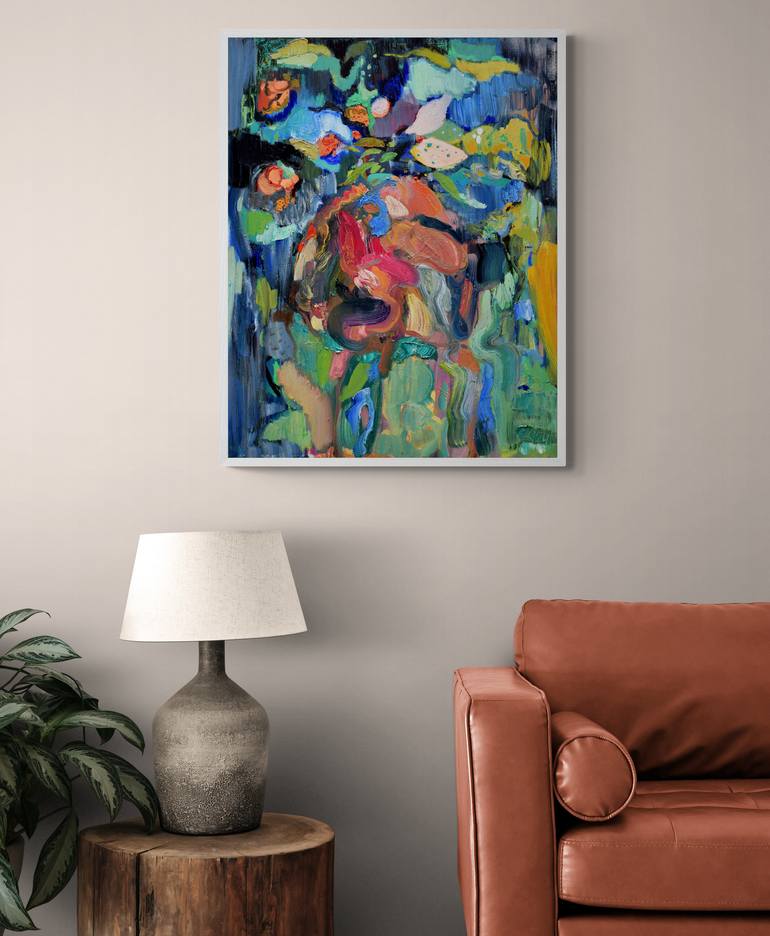 Original Abstract Expressionism Abstract Painting by Asta Kulikauskaitė
