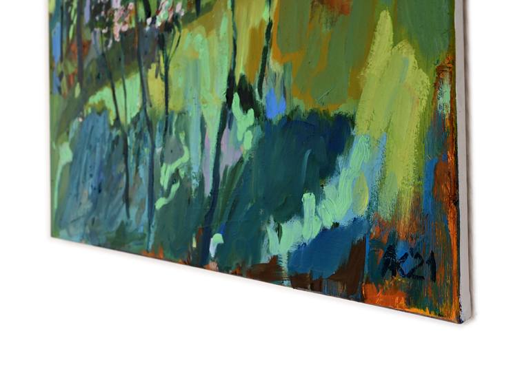 Original Abstract Landscape Painting by Asta Kulikauskaitė