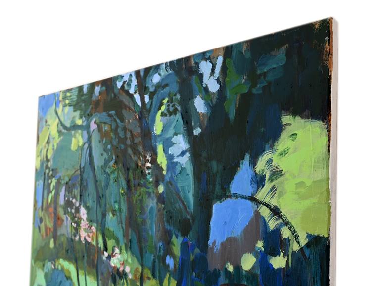 Original Abstract Landscape Painting by Asta Kulikauskaitė