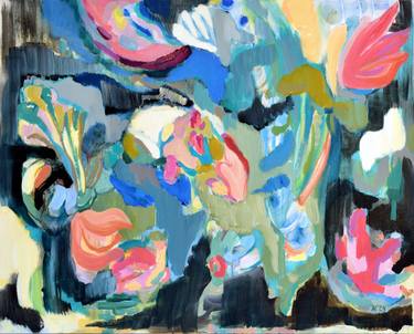 Original Abstract Expressionism Abstract Paintings by Asta Kulikauskaitė