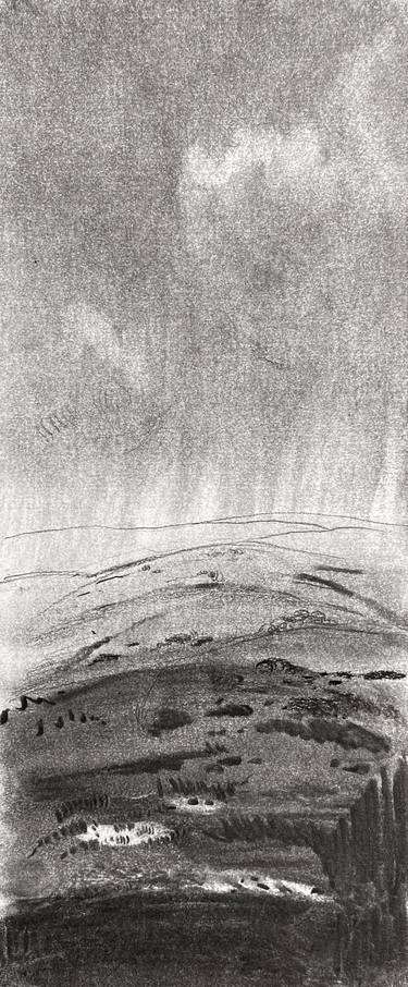 Original Abstract Landscape Drawings by Asta Kulikauskaitė