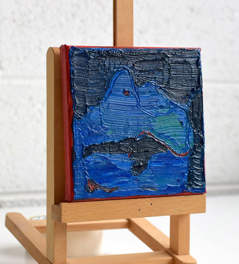 Original Abstract Landscape Painting by Asta Kulikauskaitė