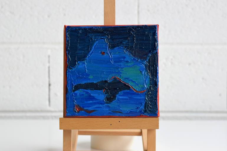 Original Abstract Landscape Painting by Asta Kulikauskaitė