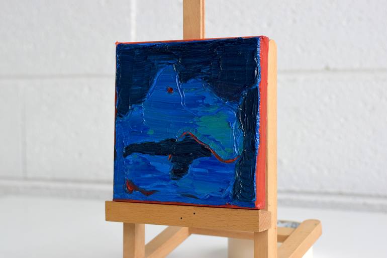 Original Abstract Landscape Painting by Asta Kulikauskaitė