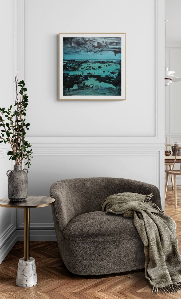Original Abstract Landscape Printmaking by Asta Kulikauskaitė