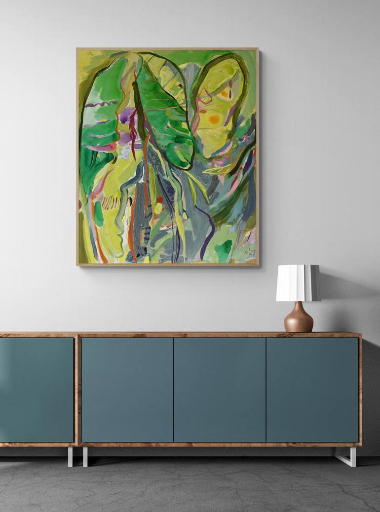 Original Abstract Expressionism Abstract Painting by Asta Kulikauskaitė