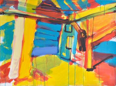 Original Expressionism Architecture Paintings by Asta Kulikauskaitė