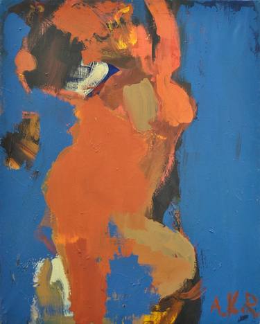 Figure in blue thumb