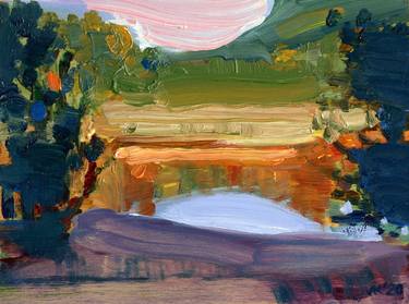 Original Abstract Landscape Paintings by Asta Kulikauskaitė