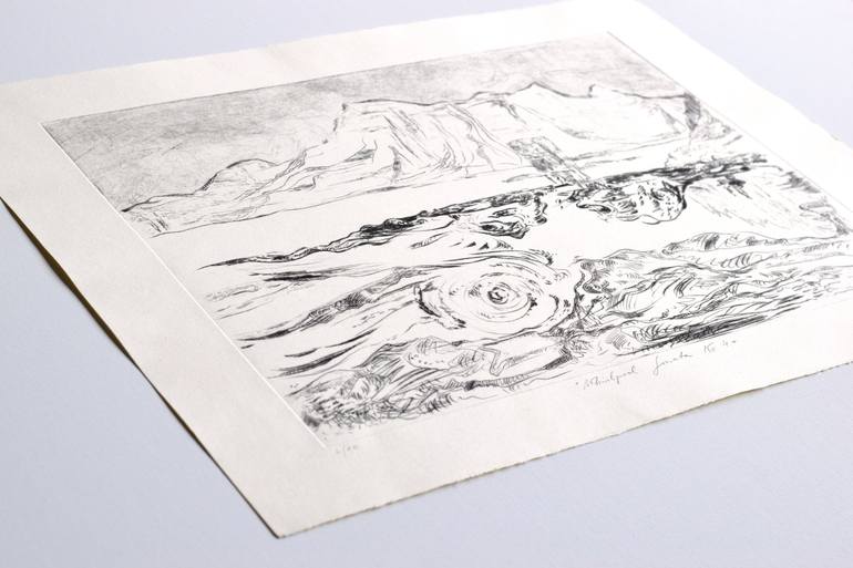 Original Landscape Printmaking by Asta Kulikauskaitė