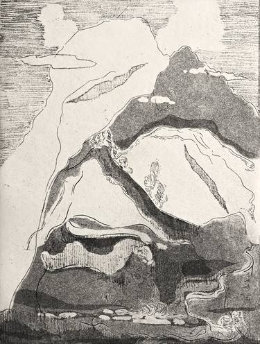 Print of Landscape Printmaking by Asta Kulikauskaitė