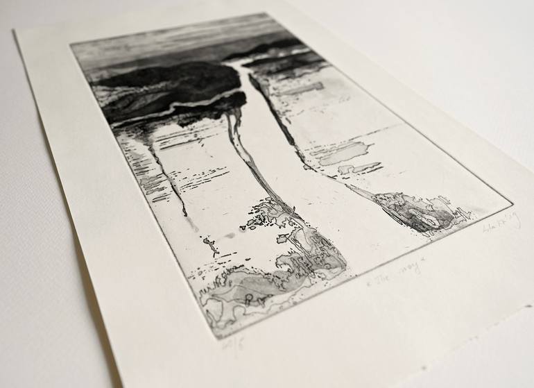 Original Abstract Landscape Printmaking by Asta Kulikauskaitė