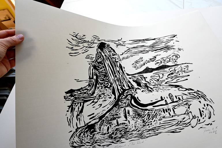 Original Landscape Printmaking by Asta Kulikauskaitė