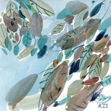 Print of Abstract Expressionism Botanic Paintings by Asta Kulikauskaitė