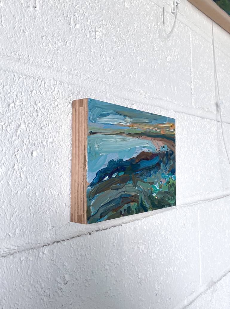 Original Abstract Landscape Painting by Asta Kulikauskaitė