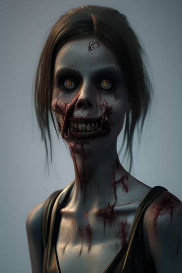 Original Illustration Mortality Digital by Mihaela Dovan