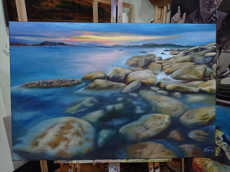 Original Realism Seascape Painting by Vahe Arakelyan