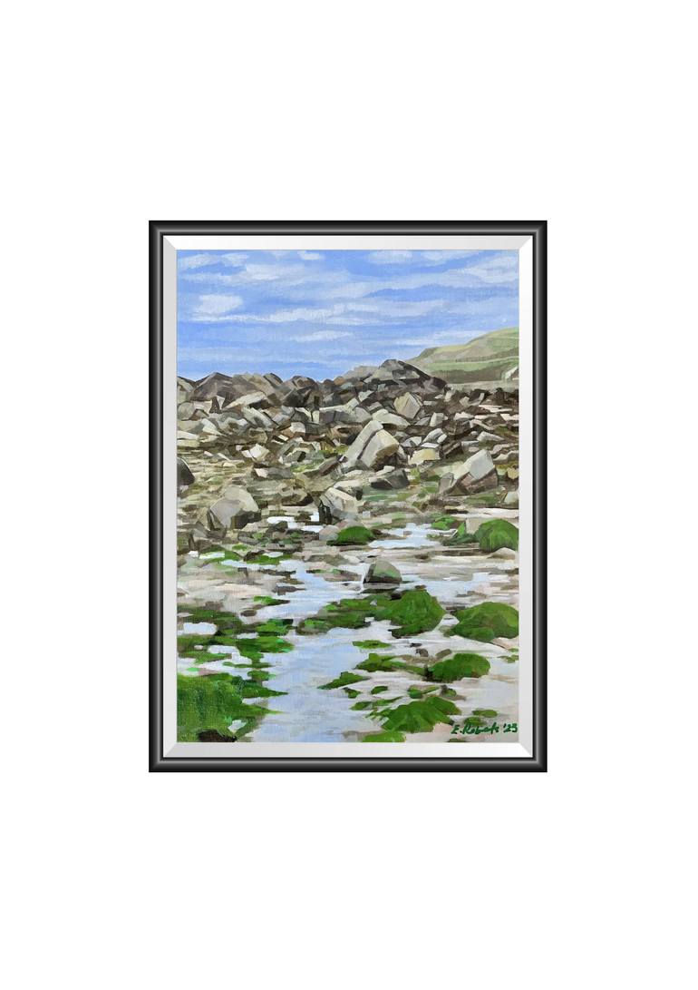 Original Impressionism Seascape Painting by Ed Roberts