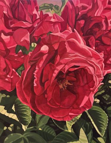 Print of Realism Floral Paintings by Ed Roberts