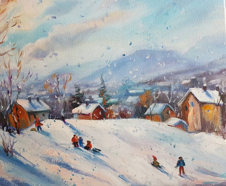 Original Seasons Painting by Marina Beikmane