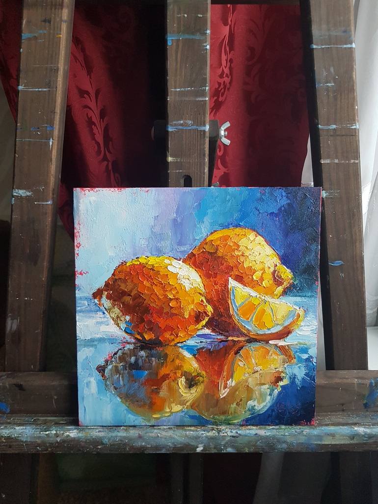 Original Abstract Food Painting by Marina Beikmane