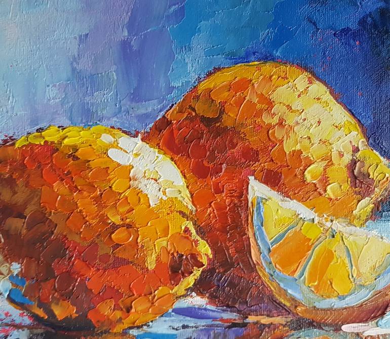 Original Abstract Food Painting by Marina Beikmane