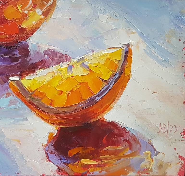 Original Abstract Food Painting by Marina Beikmane