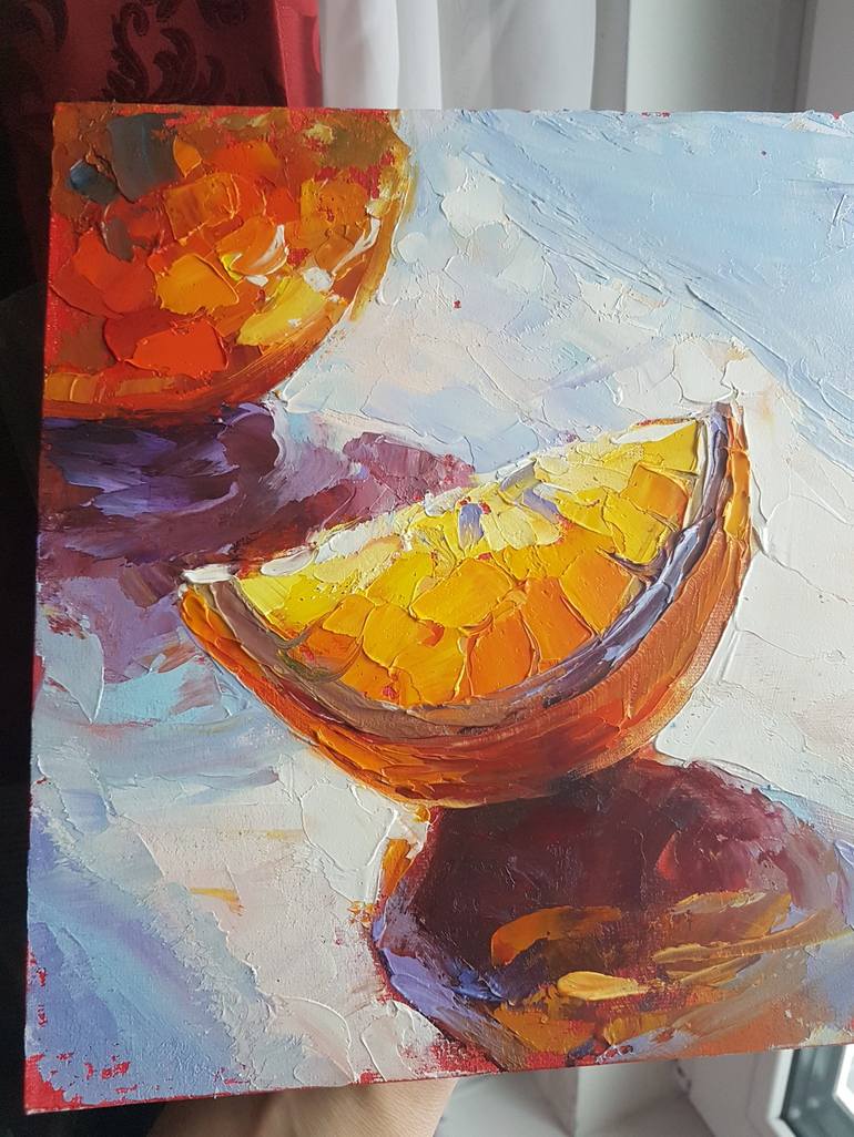 Original Abstract Food Painting by Marina Beikmane