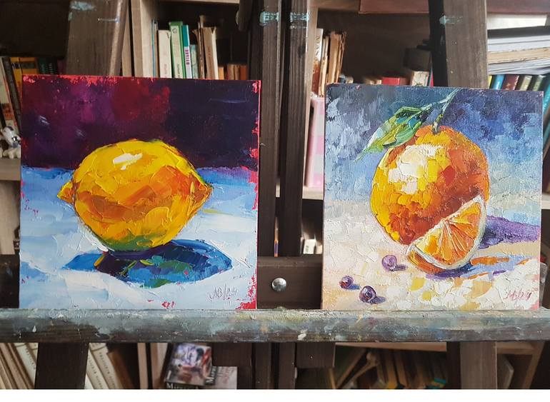 Original Abstract Food & Drink Painting by Marina Beikmane