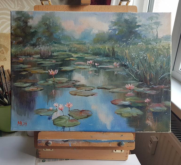 Original Contemporary Floral Painting by Marina Beikmane
