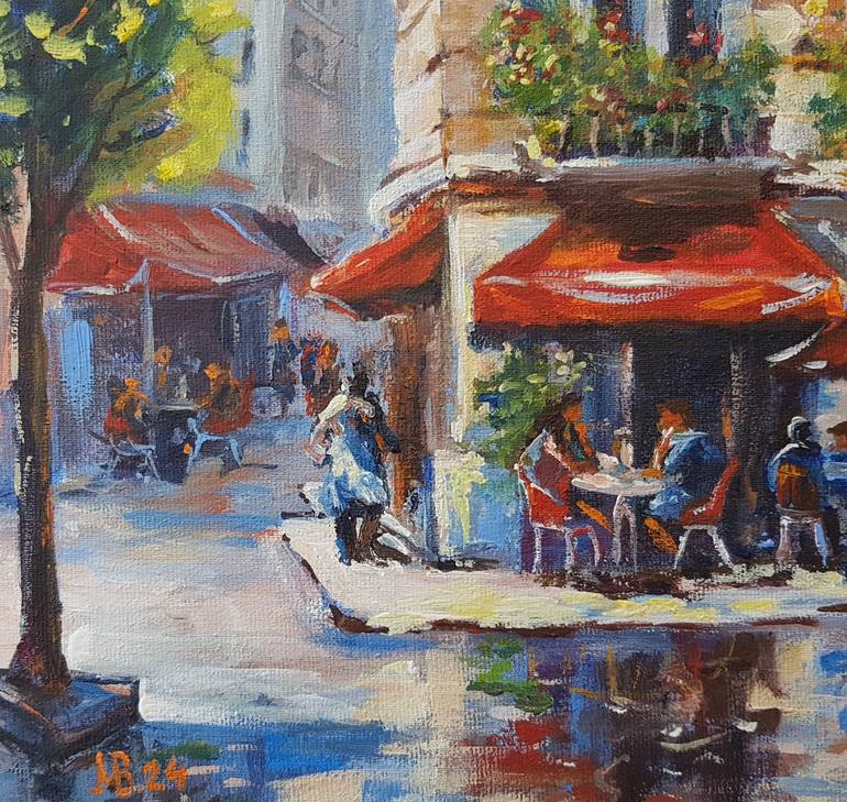 Original Contemporary People Painting by Marina Beikmane