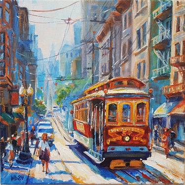 Print of Impressionism Cities Paintings by Marina Beikmane