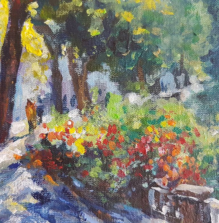 Original Abstract Cities Painting by Marina Beikmane